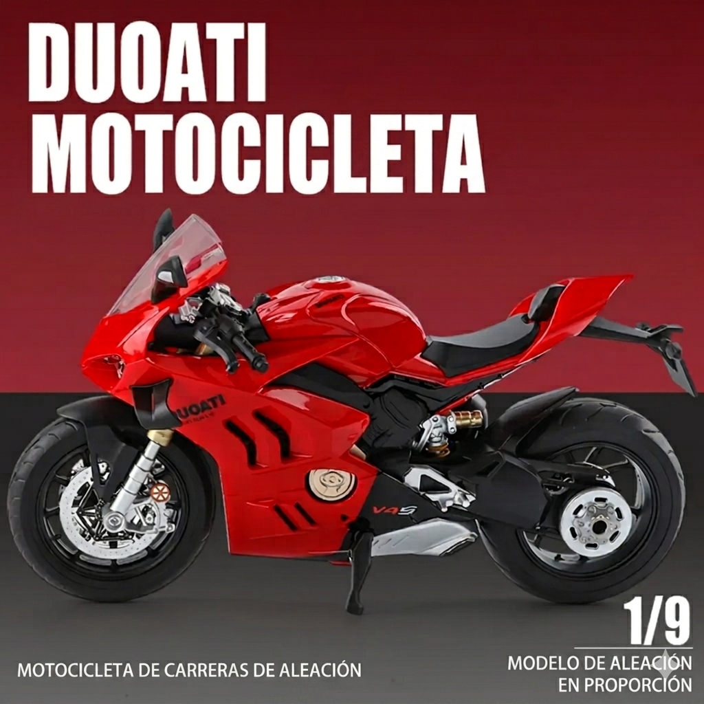 Moto Duocati V4S 1.9 en escala